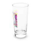 可愛い猫ちゃんのサイケデリック白猫ちゃん Long Sized Water Glass :right