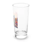 shibasannの日本の都会の街並みのイラスト Long Sized Water Glass :right