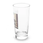 ルノルノの自転車でお買い物パンダくん Long Sized Water Glass :right