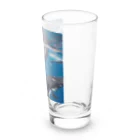 Fasterのシロナガスクジラ　親子 Long Sized Water Glass :right