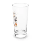 猫猫猫のハロウィン　猫　かぼちゃ Long Sized Water Glass :right