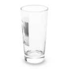 パグと添い寝のテトくん Long Sized Water Glass :right