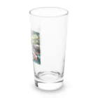 ワンダーワールド・ワンストップの鯉が泳ぐ池　水彩画調② Long Sized Water Glass :right