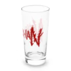 サトシ最悪の配信者のNEKOCHAN Graffiti (レッド) Long Sized Water Glass :right