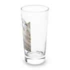 グレージュ猫ロッタン🐈‍⬛のよそ見ロッタン Long Sized Water Glass :right