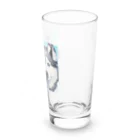 たるほのお店のクールなシベリアンハスキーのピクセルアート Long Sized Water Glass :right