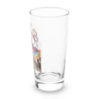 KAZAHANAのキツネっ娘ジャンプ‼-巫女巫女編- Long Sized Water Glass :right