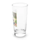 アニマルショップ『自己流』のお絵かきする子どもパンダ Long Sized Water Glass :right