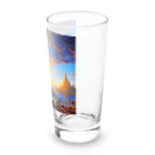 宇宙開発デザイン科の夕陽の中の城 Long Sized Water Glass :right