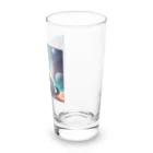 renkanの宇宙に居る猫のイラストグッズ Long Sized Water Glass :right