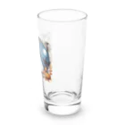 yoiyononakaのハロウィンの白猫08 Long Sized Water Glass :right