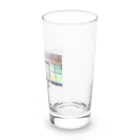 てんてけてんのバイクに威嚇する男 Long Sized Water Glass :right