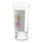 mamitarouの赤ちゃんといっしょ　いぬ　おすわり Long Sized Water Glass :right