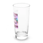 Kumamanのオーロラシルク　Shineロゴ入り Long Sized Water Glass :right