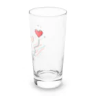 終わらない夢🌈の軽やかに舞うハート🩷 Long Sized Water Glass :right