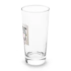 キャンドルドックの可愛いブラックタン兄弟 Long Sized Water Glass :right