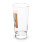 おしゃれなグッズ集のトナカイのドット絵　トナドット Long Sized Water Glass :right