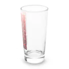 ハートと幾何学とお花のハート　赤0041 Long Sized Water Glass :right