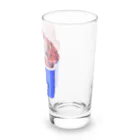 ストレス解消に限定癒しのシルバートイプードルあります❤️の『ハッピー・トイプードル・サプライズ』フォトアート Long Sized Water Glass :right