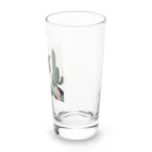 capcat1919のハチワレ白黒猫とサボテン Long Sized Water Glass :right