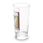 kazu_gのレトロ風ポスター（女性） Long Sized Water Glass :right