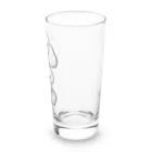 COCO SHOPのホワイトカラーのプードル（ちんちんポーズ） Long Sized Water Glass :right