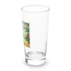 lallypipiのドット柄の世界「野生の王国」グッズ Long Sized Water Glass :right