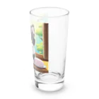 yoiyononakaのお餅と白黒猫 Long Sized Water Glass :right