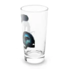 幸運のしっぽの黒猫と魔法の尻尾 Long Sized Water Glass :right