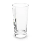 幸運のしっぽの黒猫と虹の首輪 Long Sized Water Glass :right