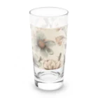 花柄グッズ専門店の淡い花柄 上品 大人っぽい Long Sized Water Glass :right