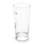 karo///illustrationのメッセージにゃんこシリーズ   あなたはネコの下僕です Long Sized Water Glass :right