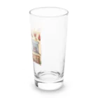 猫まるショップのパリからパンへの愛を込めて Long Sized Water Glass :right