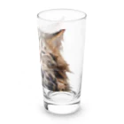 日向ぼっこのずぶ濡れ猫 Long Sized Water Glass :right