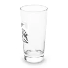 ＊の墨絵うさぎ“切磋琢磨” Long Sized Water Glass :right