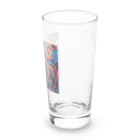 サイケデリックな世界の奇妙な動物達 Long Sized Water Glass :right