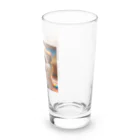 nick613の愛らしい小型犬が微笑みながらカメラに向かっている Long Sized Water Glass :right