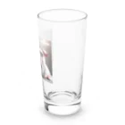 サングラスキャラのユニークなスタイルのサングラスをかけたブタ登場！ Long Sized Water Glass :right