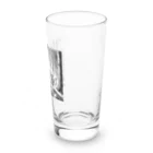 Aoyanicの水墨猫登山 Long Sized Water Glass :right