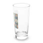 saqui.comのブルーのアラベスク Long Sized Water Glass :right