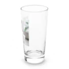 kojakechanのトイレに入るかわいいマンチカンのマカデミアナッツくん Long Sized Water Glass :right