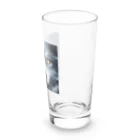 狼ショップの狼の視線、闇の中に Long Sized Water Glass :right