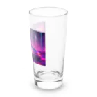 shell_hutの闇夜の中、主人公が追手から逃げるために猛スピードで運転している車 Long Sized Water Glass :right