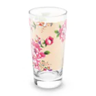 Love taiwanの台湾の伝統的な花柄 (牡丹ピンク) / ロンググラス Long Sized Water Glass :right