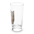 猫ミームグッズの【猫ミーム】叱られる猫 Long Sized Water Glass :right