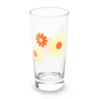 kazeou（風王）のレトロ風花(8枚)黄・オレンジ Long Sized Water Glass :right