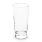 鼻かむうさぎの花束を持つウサギ Long Sized Water Glass :right