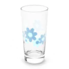 kazeou（風王）のレトロ風花(ドット)B透過 Long Sized Water Glass :right