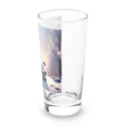 waterpandaの冬景色とパンダ Long Sized Water Glass :right