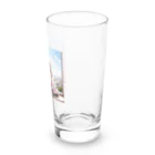 redpanda_pandaのエッフェル塔と猫ちゃん Long Sized Water Glass :right